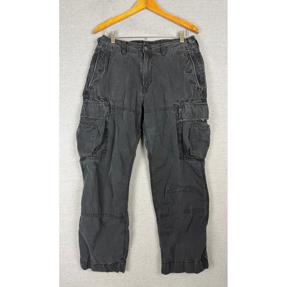Polo Ralph Lauren Paratrooper Cargo Pants Mens 30x28 Faded Black Military